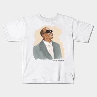 ••  Stevie Wonder Fan Art  •• Kids T-Shirt